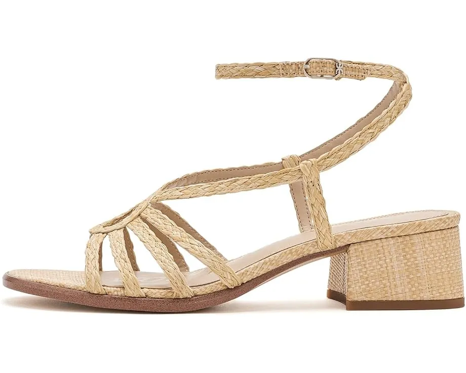 Сандалии Sam Edelman Fletcher на каблуке из рафии