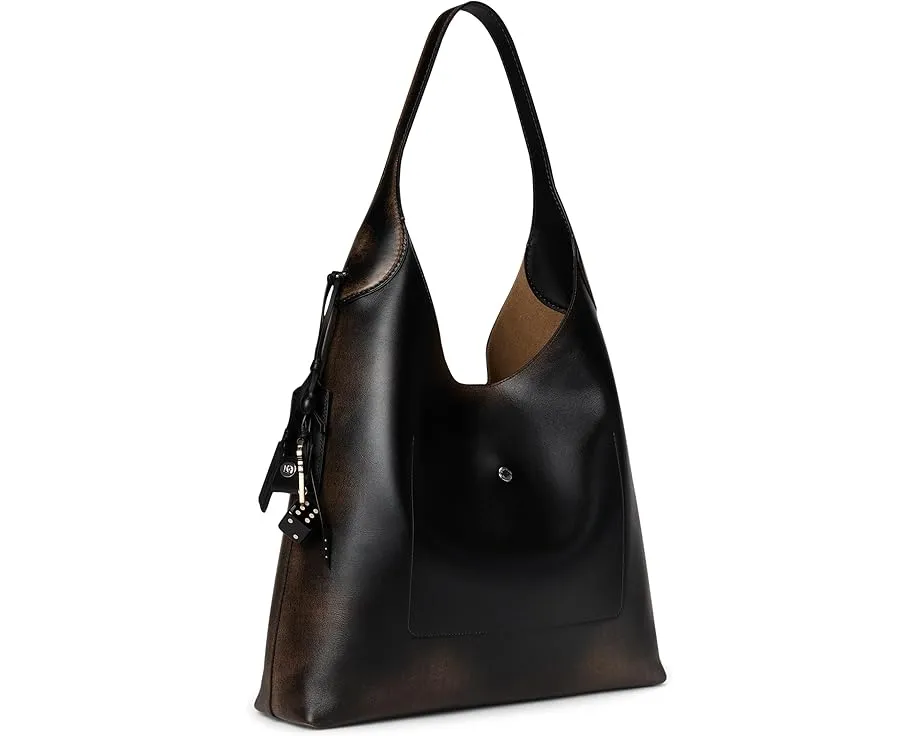 Сумка COACH Brooklyn через плечо 39 из состаренной кожи с отделением для ноутбука