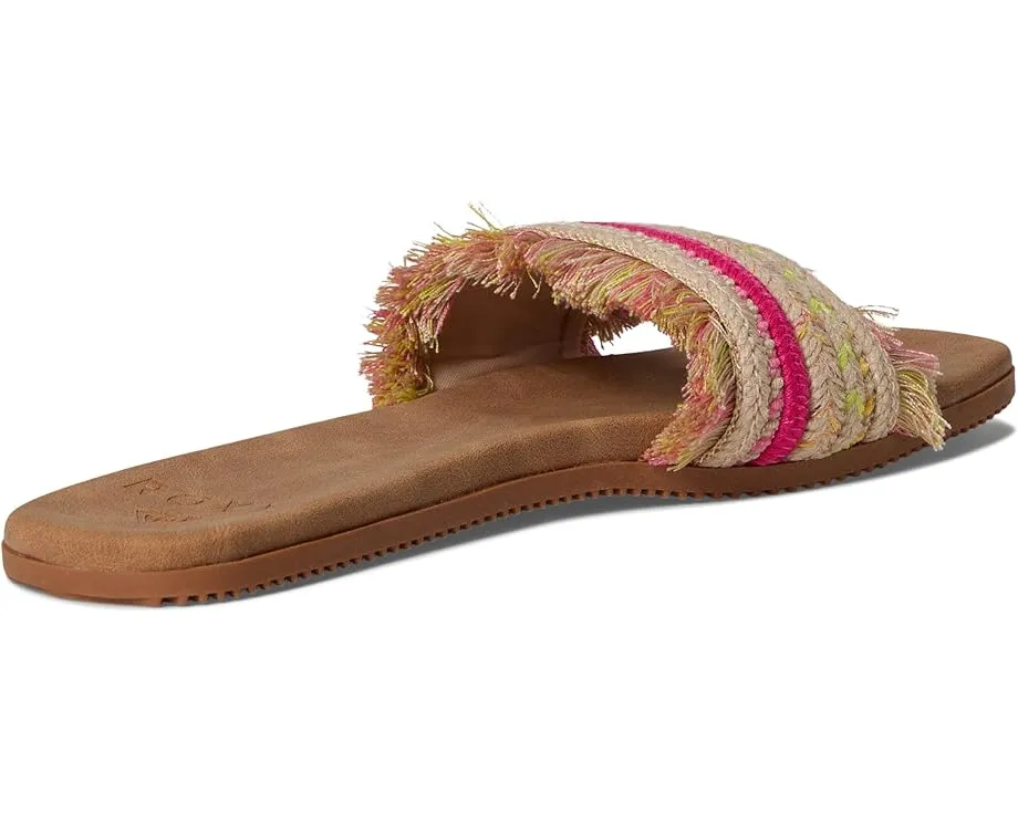 Сандалии Roxy Positano с открытым круглым носком и плоской подошвой