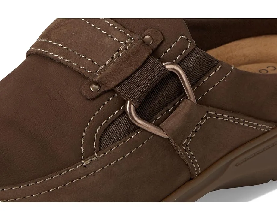 Слипоны Clarks Carleigh Viola из кожи с эластичной вставкой и фурнитурой