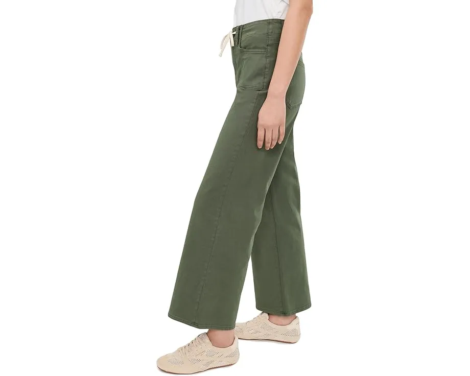 Широкие брюки Paige Ari с завязкой на поясе в цвете Vintage Ivy Green