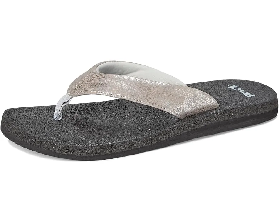 Sanuk Yoga Mat II Metallic сланцы с ортопедической стелькой из пены с эффектом памяти