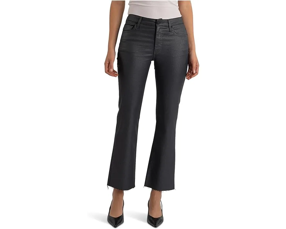 Джинсы Kelsey High-Rise Ankle Flare With Raw Hem с необработанным краем