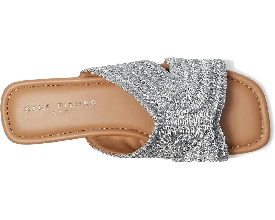 Сандалии Marc Fisher LTD Narda с квадратным носком из искусственной рафии