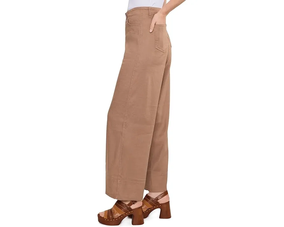 Широкие брюки Petite Five-Pocket из стрейч-льна с технологией Lift Tuck от NYDJ