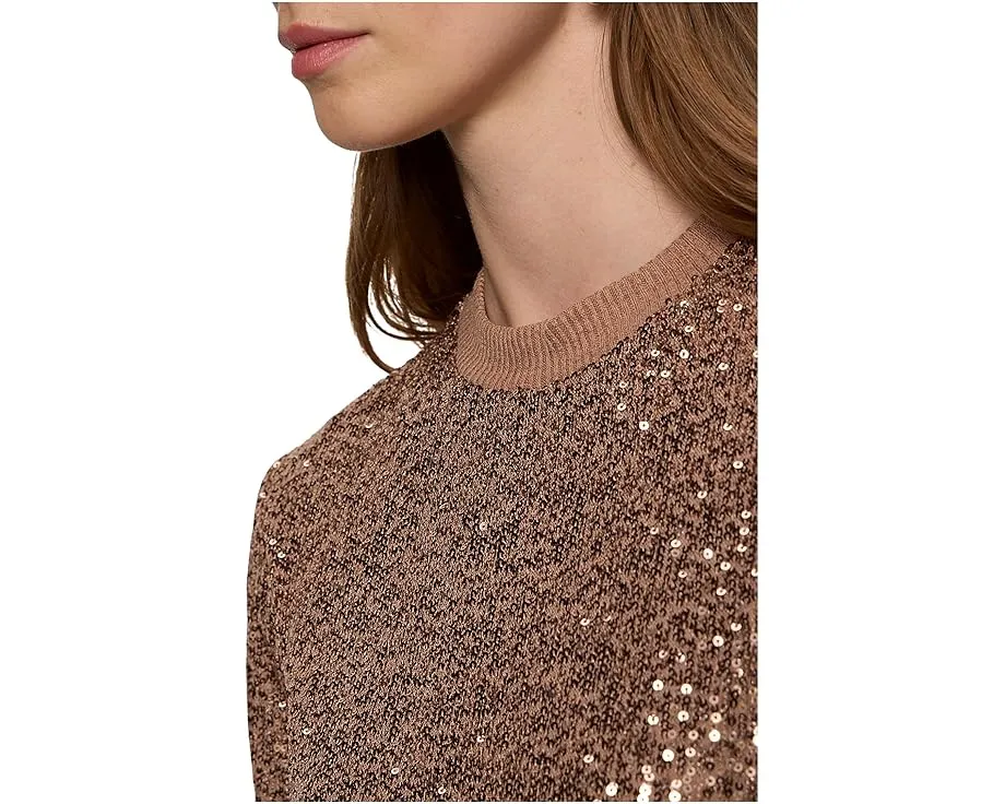 Свитшот Sanctuary Relaxed Sparkle Popover с блестками и длинными рукавами