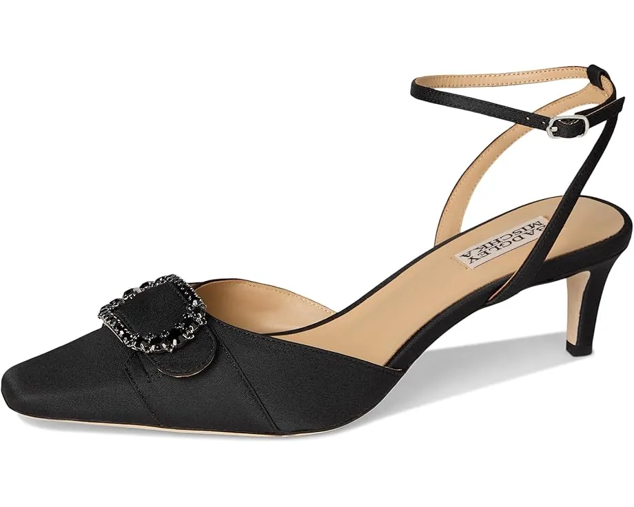 Босоножки Badgley Mischka Odesza на низком каблуке с кристаллами