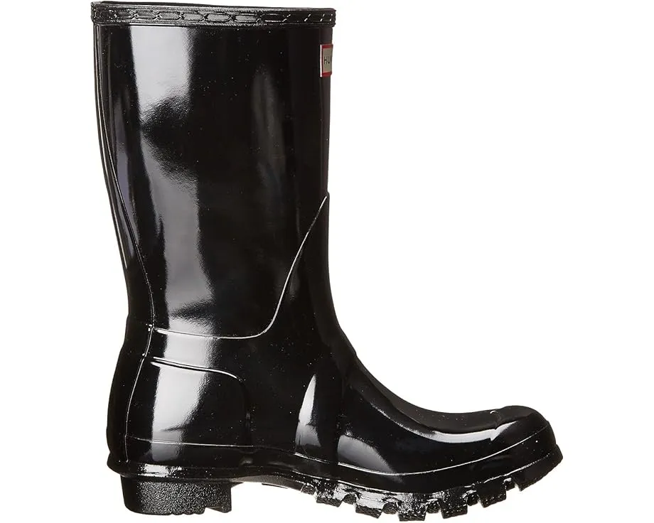 Резиновые сапоги Hunter Original Short Gloss укороченные с декором