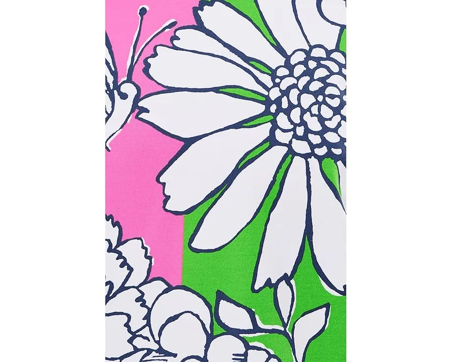Платье Lilly Pulitzer Siera с круглым вырезом и коротким рукавом на молнии