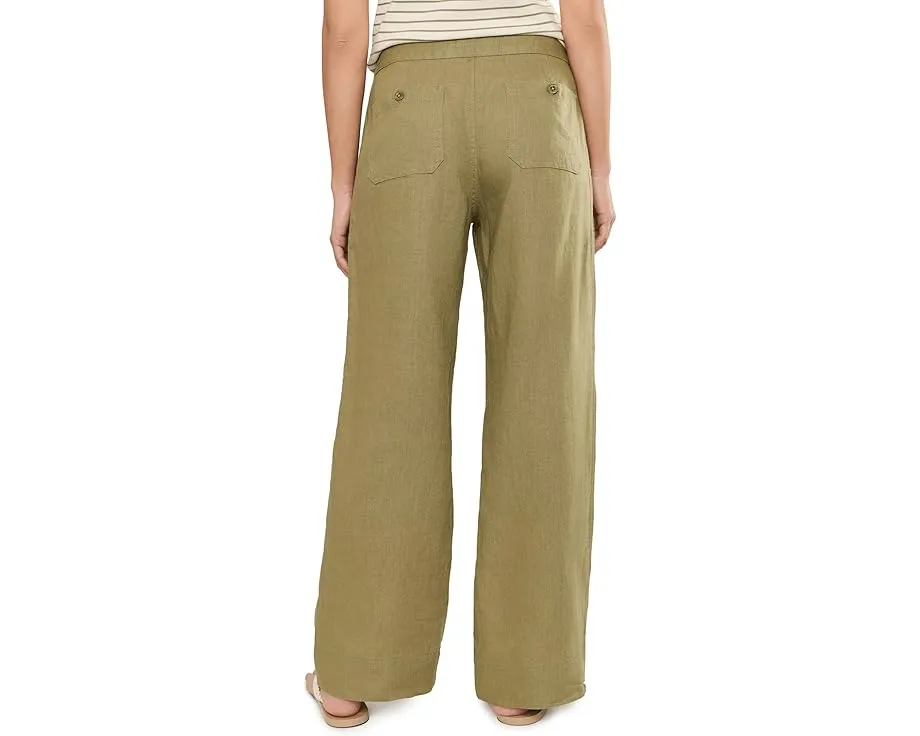 Брюки Petite Linen Wide-Leg от Lauren Ralph Lauren