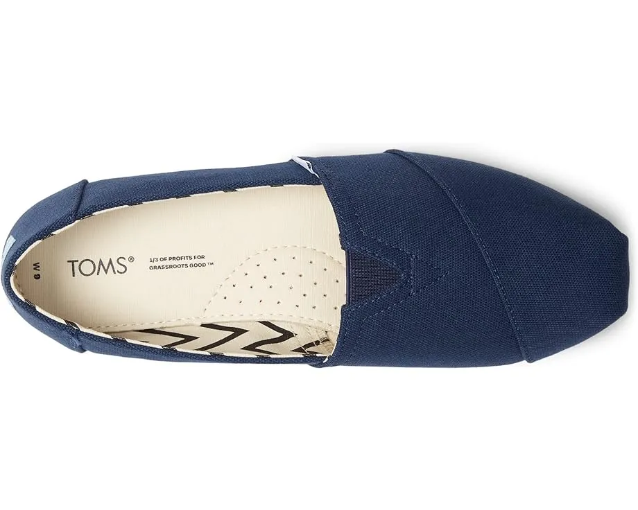 Классические альпаргаты TOMS с текстильным верхом и резиновой подошвой