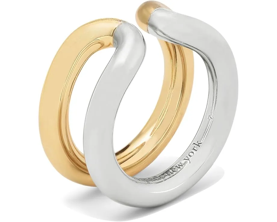 Кольцо Kate Spade New York Interlock Ring с кубическим цирконием