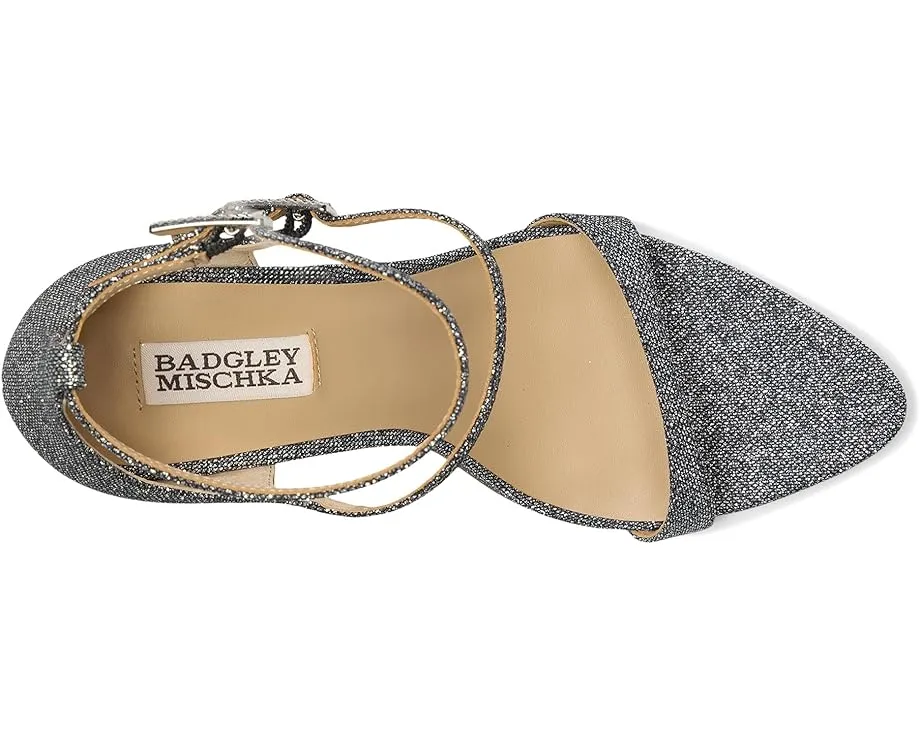 Босоножки Badgley Mischka Valencia на тонком каблуке с двойными ремешками и пряжками