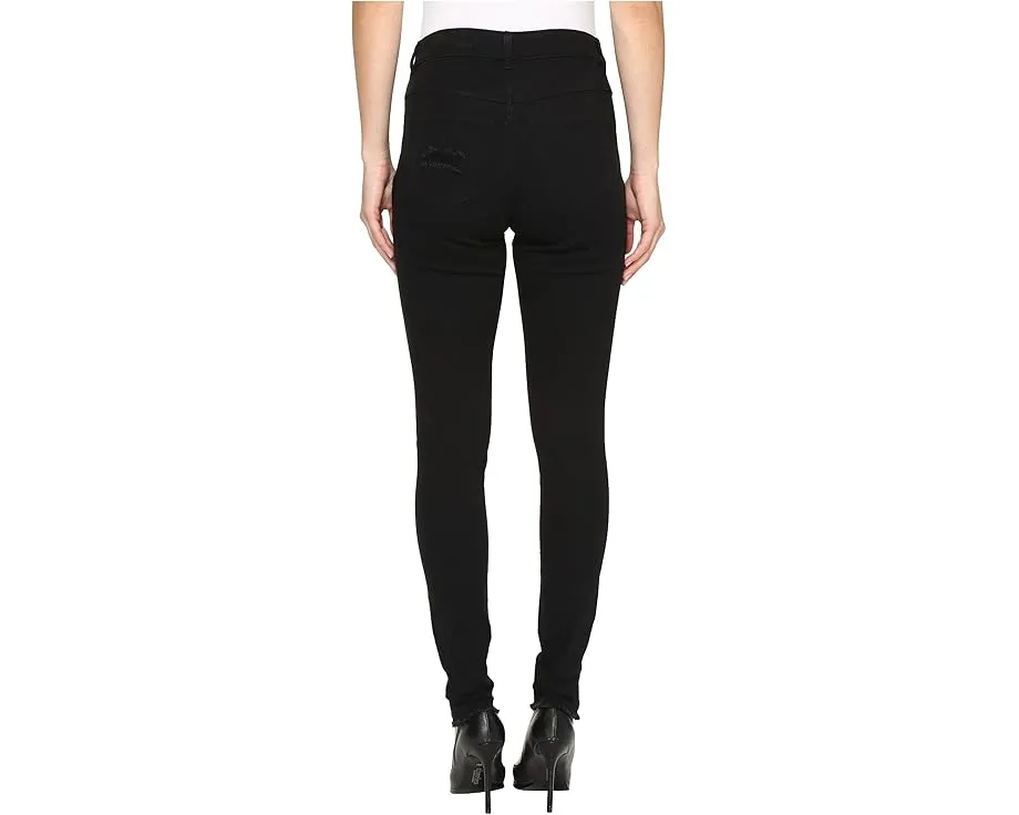 Джинсовые леггинсы HUE Ripped Knee Denim с эффектом потертостей