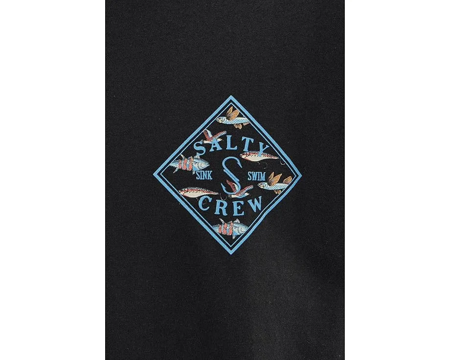 Футболка Salty Crew с коротким рукавом Tippet Fill в черном цвете