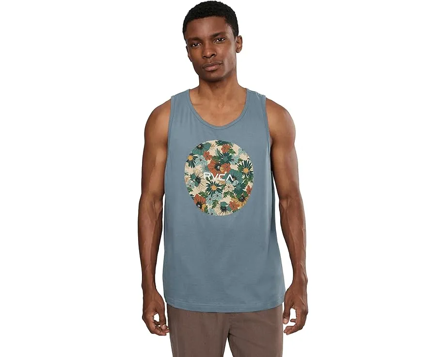 Майка RVCA Motors Tank с принтом и вырезом лодочкой