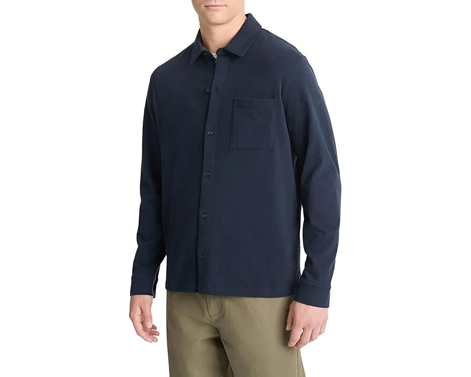 Vince Рубашка с длинным рукавом из велюрового джерси