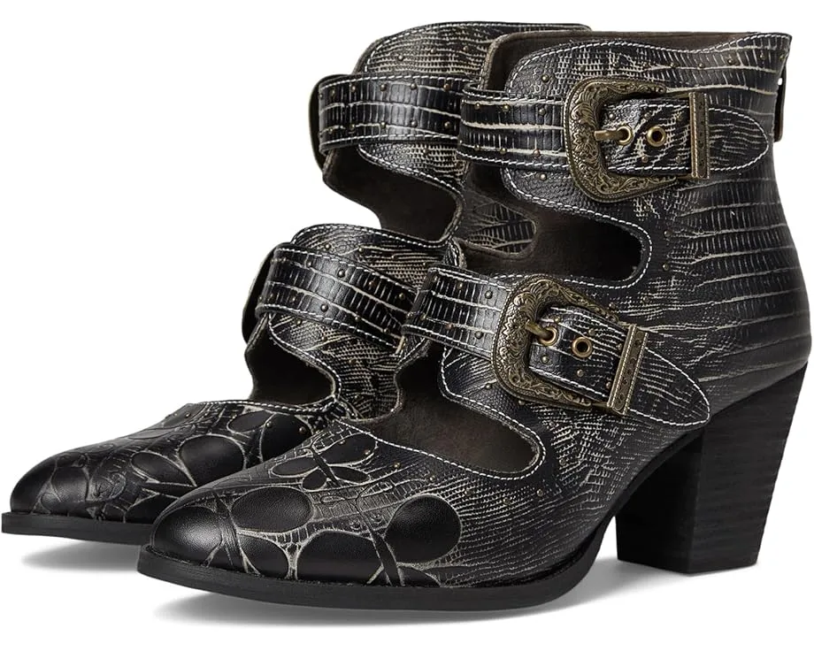 Ботильоны L'Artiste by Spring Step Notched-nature с тиснеными бабочками и пряжками