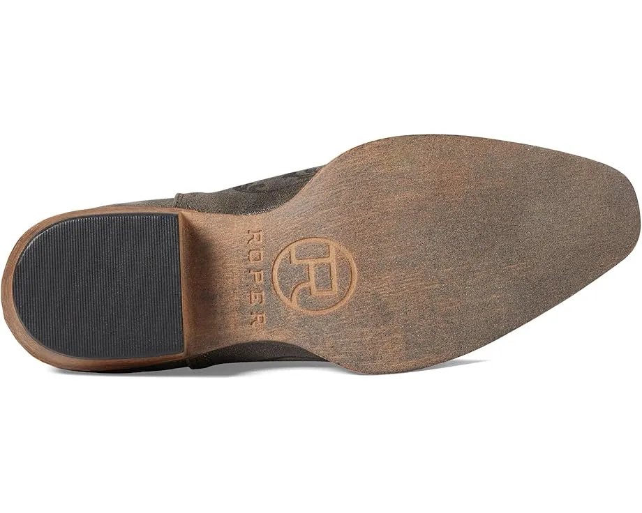 Ковбойские сапоги Ava Laser с лазерной перфорацией и квадратным каблуком