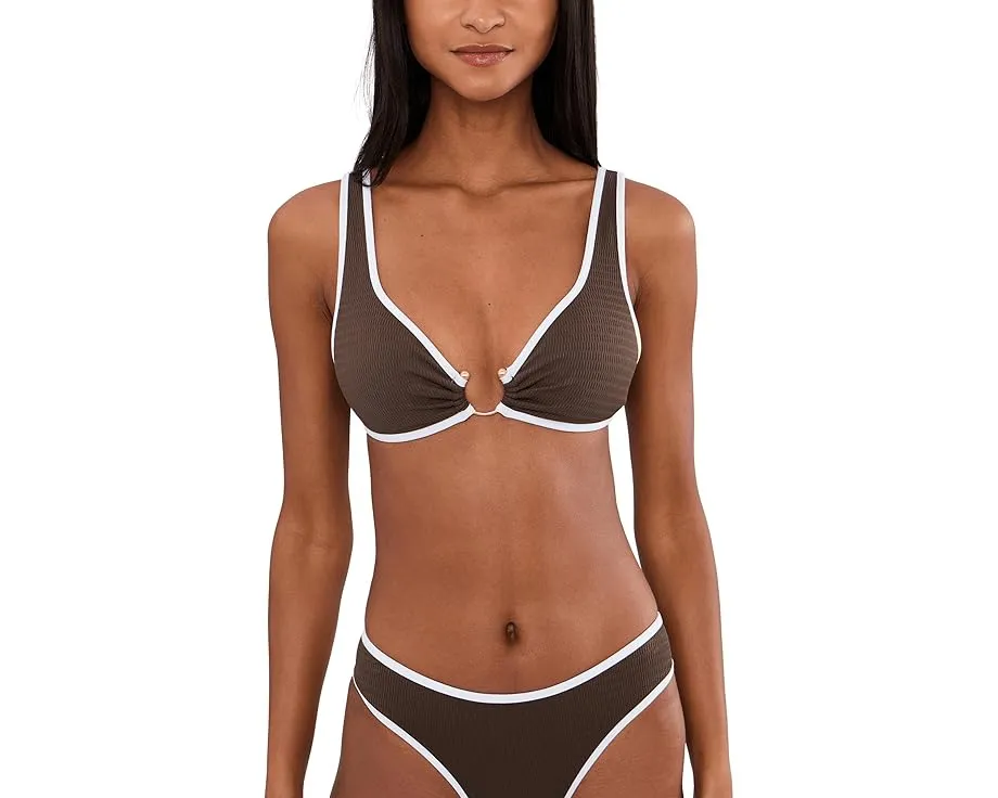 Топ Seafolly Beach Bound Ring Front с кольцом и съемными чашками