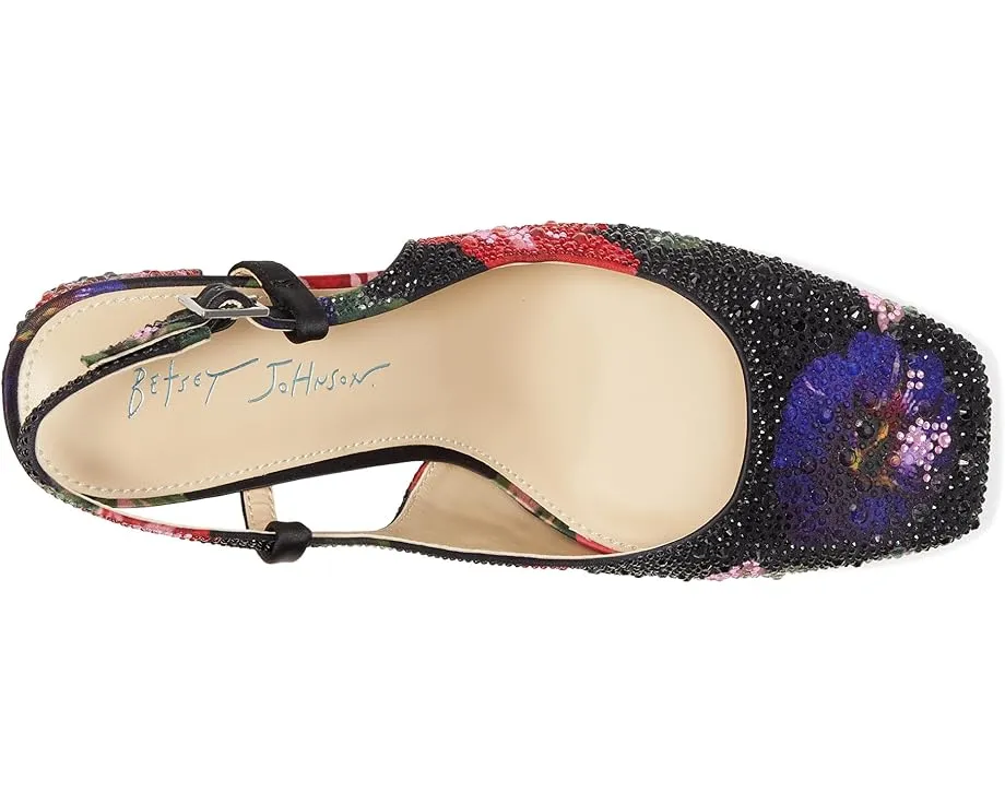 Туфли Blue by Betsey Johnson Elias на каблуке с цветочным принтом и квадратным носком