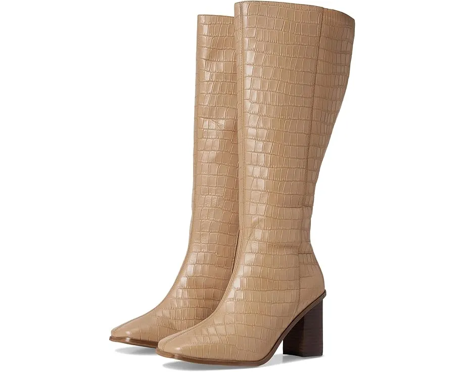 Ботильоны Journee Collection Tamori Extra Wide Calf с квадратным носком и широким голенищем