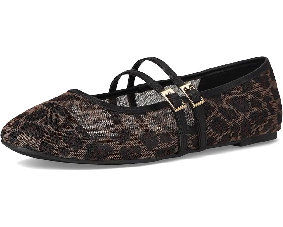 Балетки Kenneth Cole New York Mackenzie из леопардовой сетки с миндальным носком
