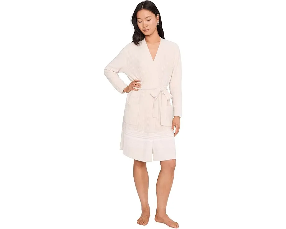 Халат Barefoot Dreams CozyChic Lite с разноцветной полосой и резинкой