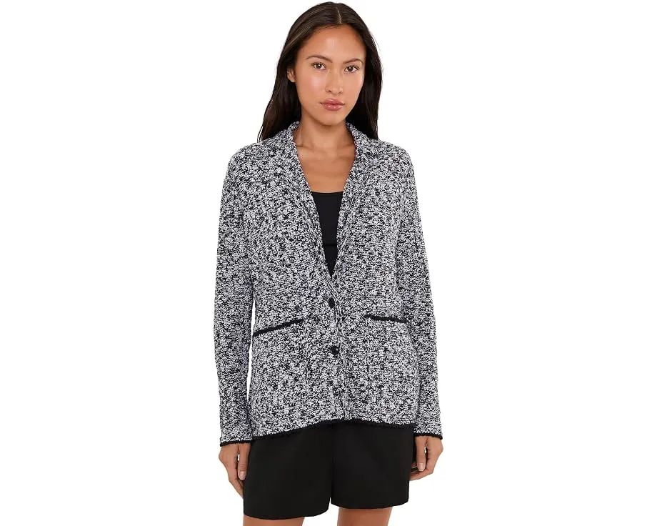 Жакет Petite Eileen Fisher из перуанского хлопка с воротником с вырезом