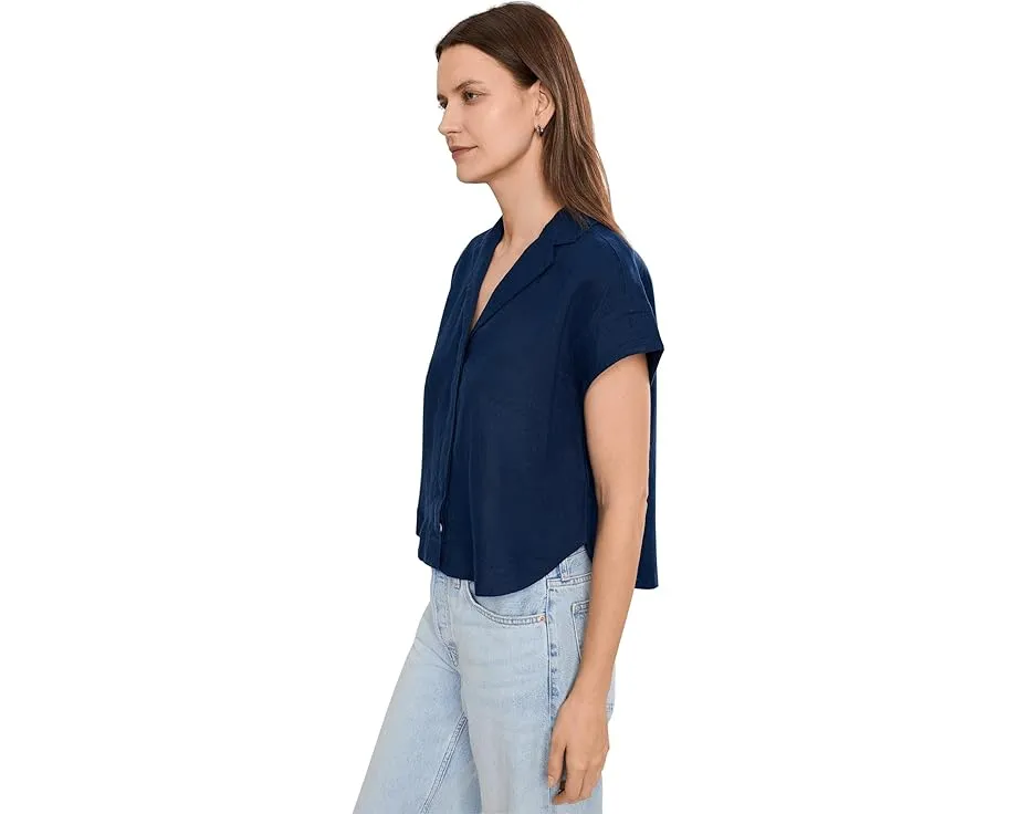 Рубашка Mindy из 100% льна Madewell цвета Classic Indigo