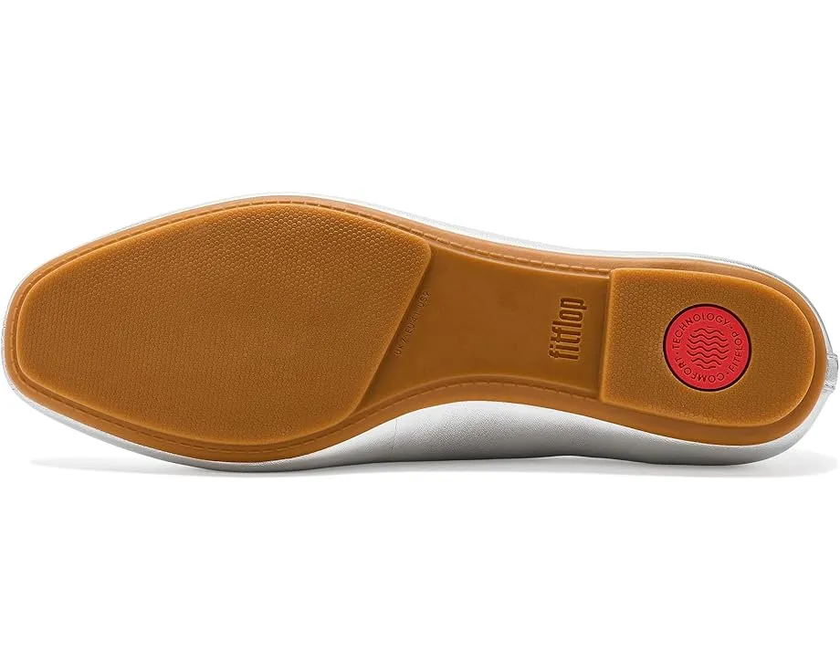 Балетки FitFlop Delicato с высоким вырезом из мягкой кожи