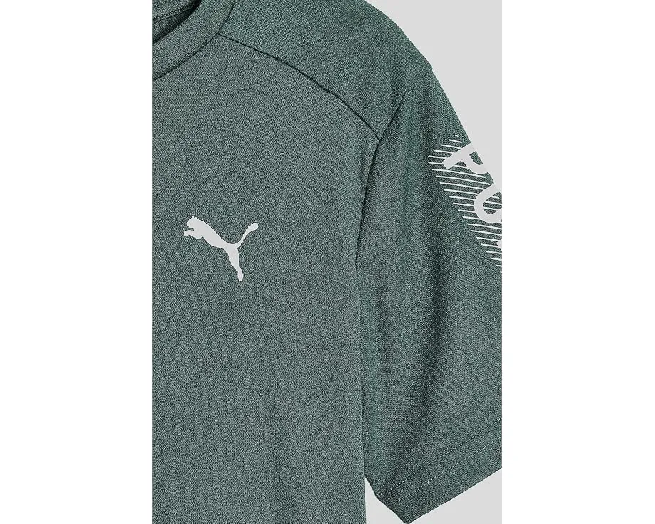 Футболка Puma Performance с коротким рукавом для детей зеленая