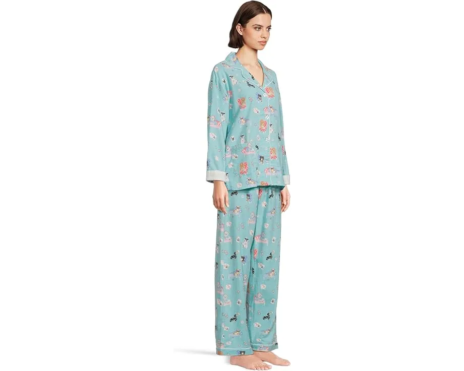 Комплект пижамы из фланели с повязкой для волос P.J. Salvage