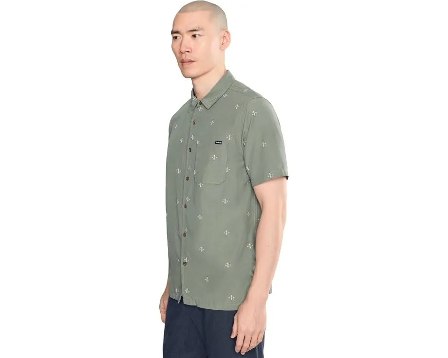 Hurley Aero Рубашка с коротким рукавом и принтом по всей поверхности
