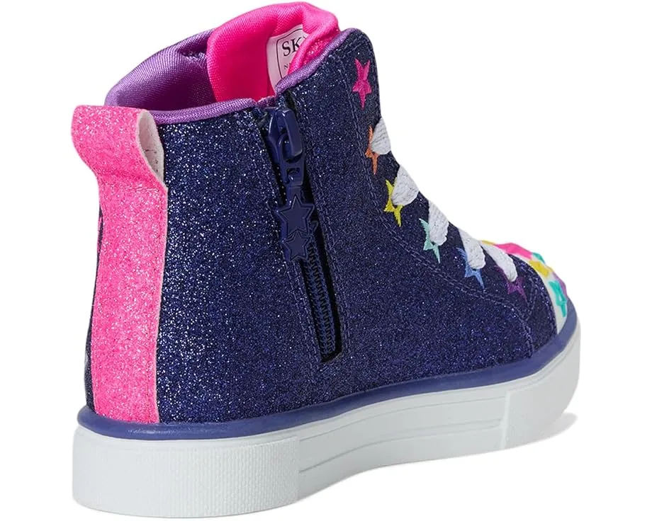Детские кроссовки SKECHERS KIDS Twinkle Sparks 314831L с подсветкой и молнией