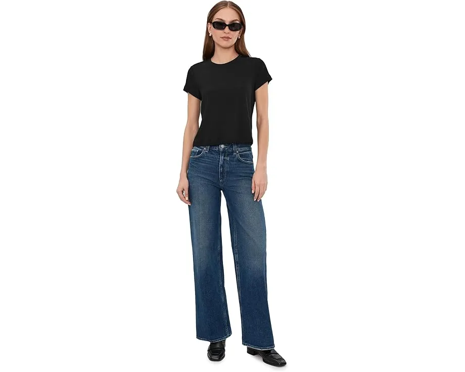 Кроп-футболка AG Jeans Sadie Crew Neck с винтажным кроем 90-х