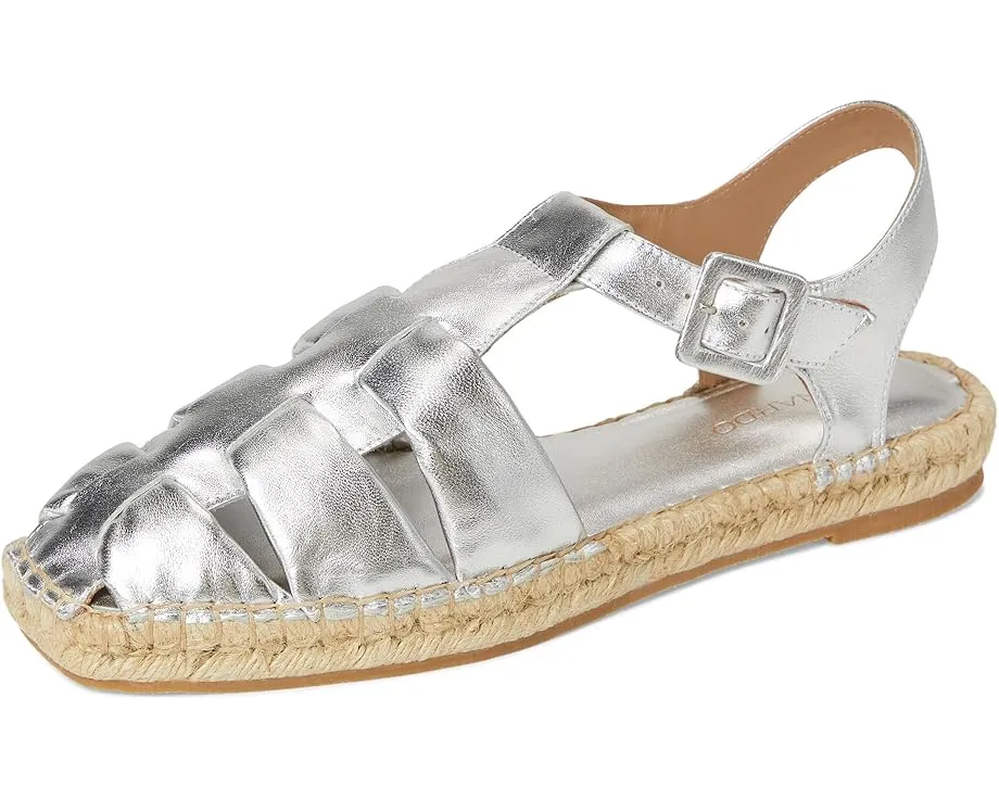 Босоножки Bernardo Monri на деревянном каблуке с квадратным носком и регулируемой пряжкой