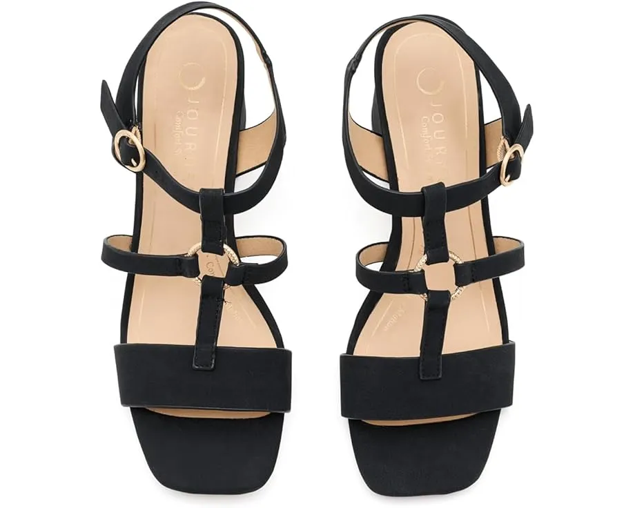 Босоножки Merisol на устойчивом каблуке с открытым носком от Journee Collection