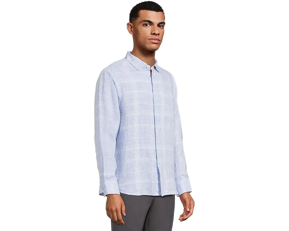 Рубашка Tommy Bahama Paradisio Plaid из льна с длинным рукавом