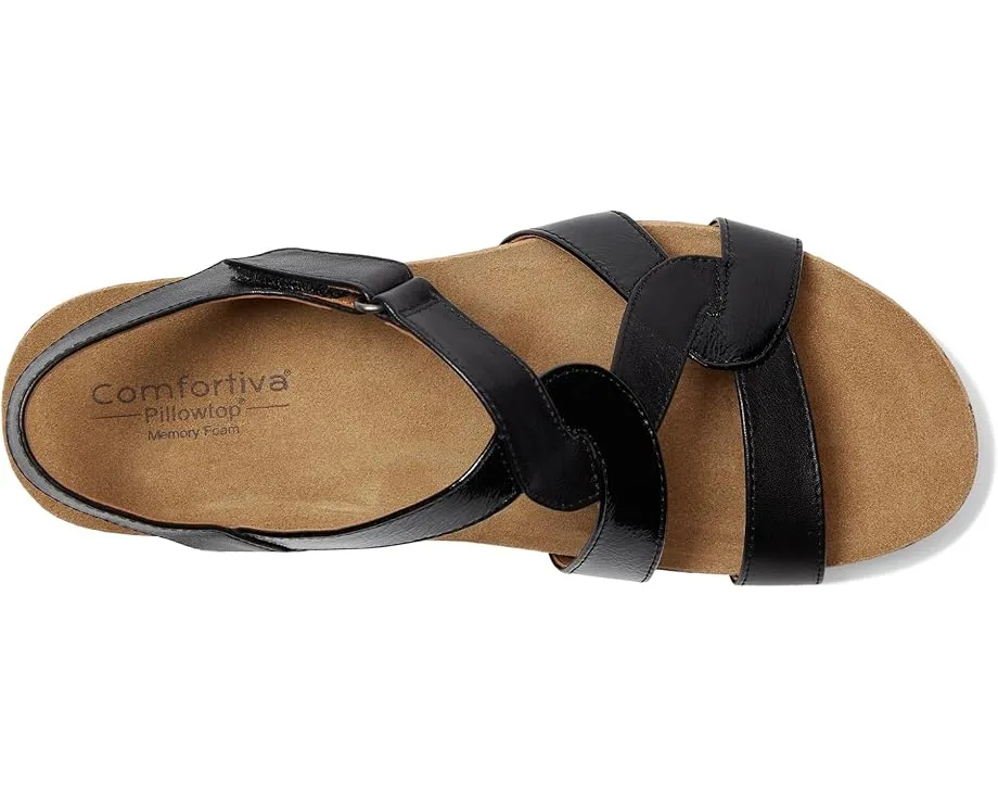 Сандалии Garner Comfortiva с Т-образным ремешком и пробковой стелькой