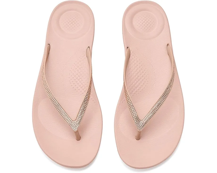 FitFlop шлепанцы Iqushion Sparkle с кристаллами и технологией амортизации