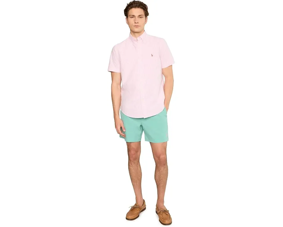 Чемодан Seersucker Traveler Trunk Polo Ralph Lauren с принтом в полоску