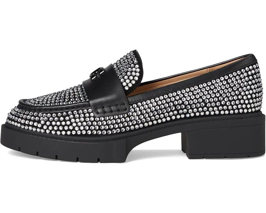 COACH лоферы Leah с кристаллами на каблуке и резиновой подошвой