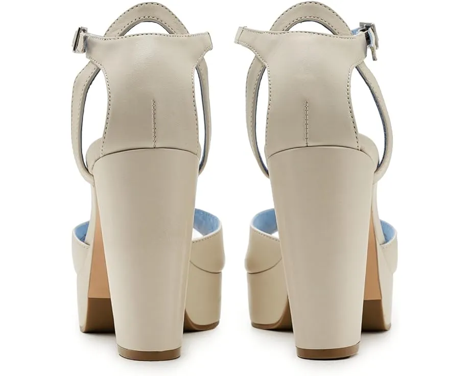 Сандалии Bernardo Valeria на платформе с высоким каблуком и регулируемым ремешком на щиколотке