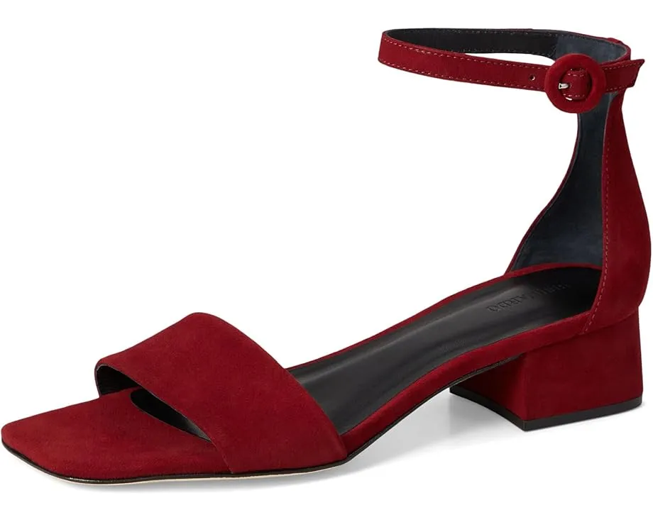 Босоножки на каблуке Bernardo Jalena с ремешками и квадратной пряжкой