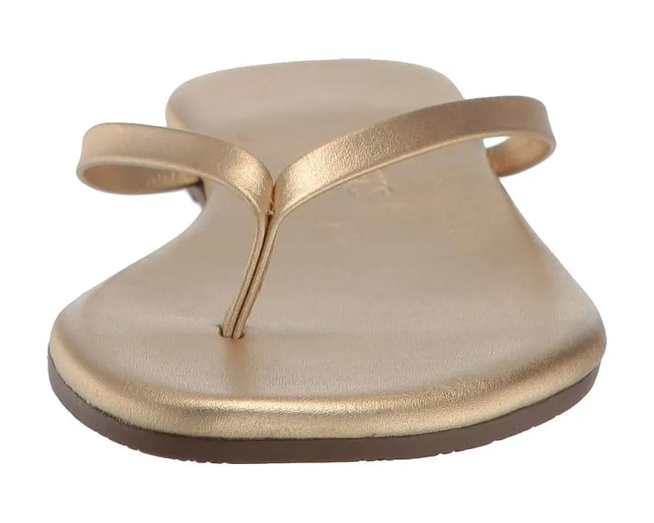 Металлические сандалии TKEES Metallics с кожаной стелькой