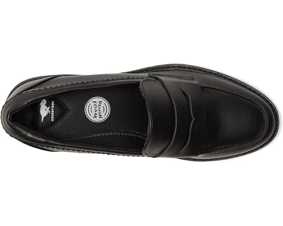 Rocket Dog Лоферы North черные из искусственной кожи с удобной стелькой и резиновой подошвой