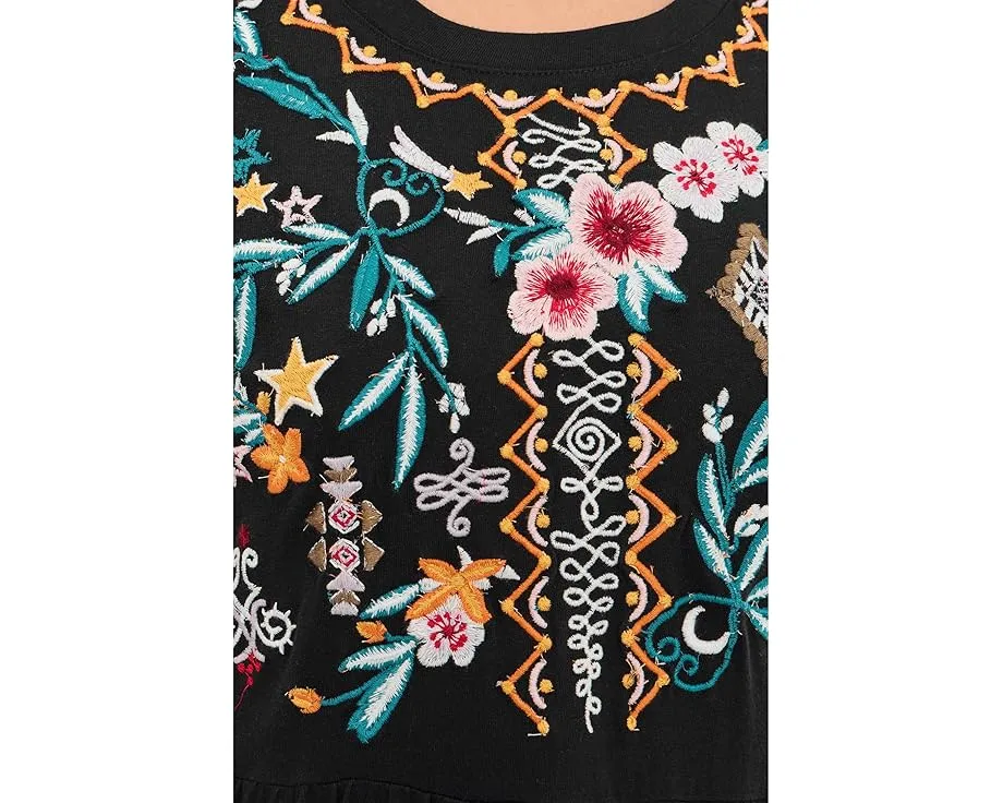 Платье Sol макси с вышивкой и ярусной юбкой Karyn Seo