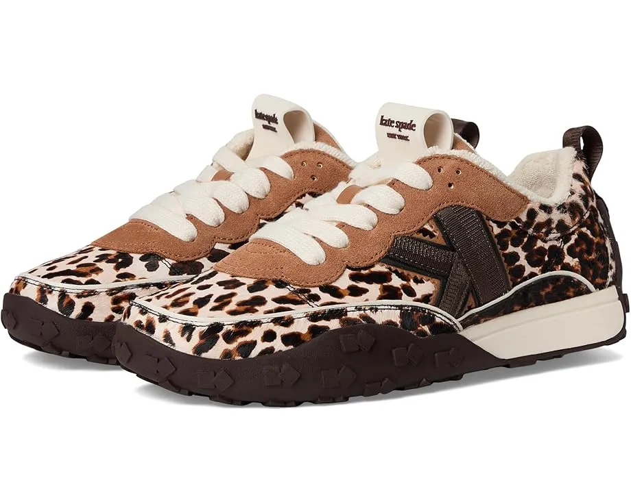 Кроссовки Kate Spade New York K As In Kate Downtown из леопардовой велюровой кожи