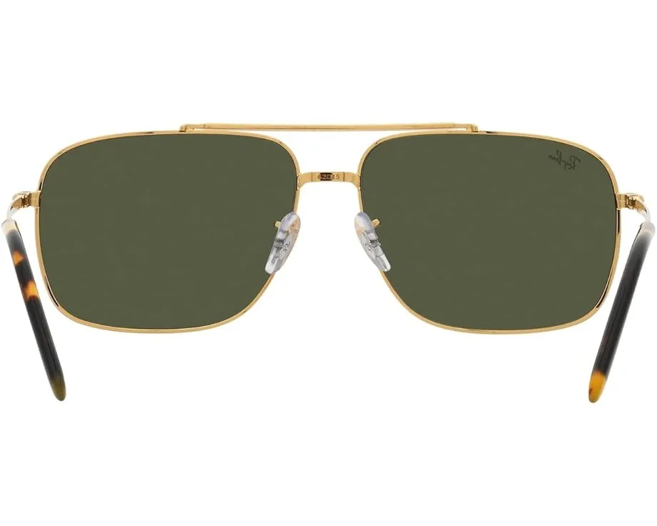 Солнцезащитные очки Ray-Ban 0RB3796 в золотистой металлической оправе
